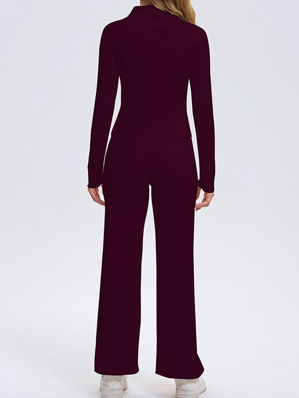 ASUWA Female Pocket Zipper Tracksuit