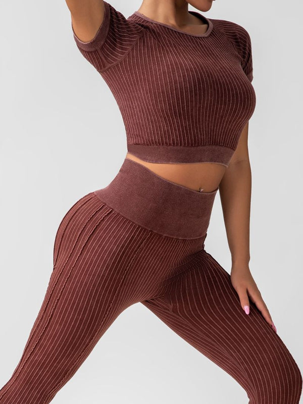 ZASUWA Female Ribbed Fitness Tracksuit