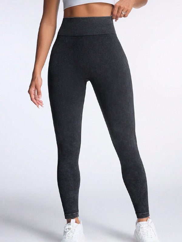 ZASUWA Female Tie Dye High Rise Leggings