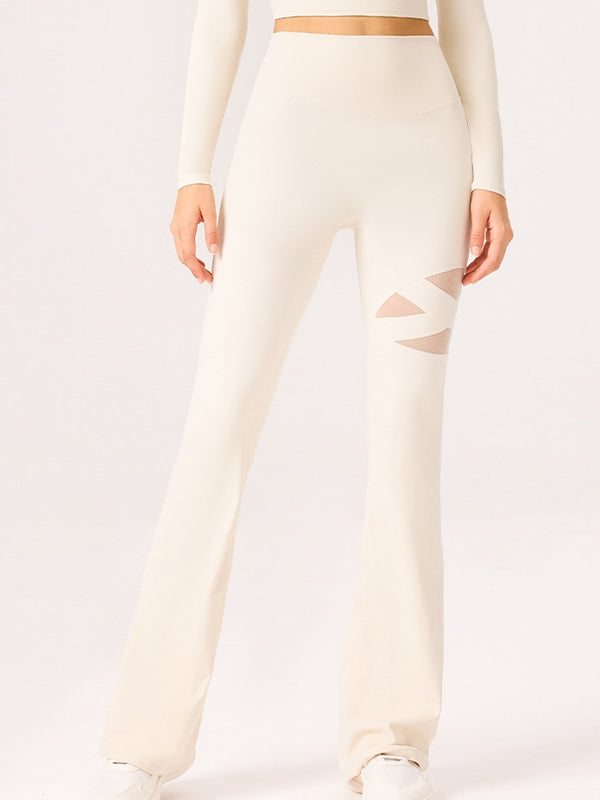 ZASUWA Female Mesh Flare Leggings