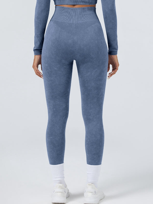 ZASUWA Female Tie Dye High-rise Leggings