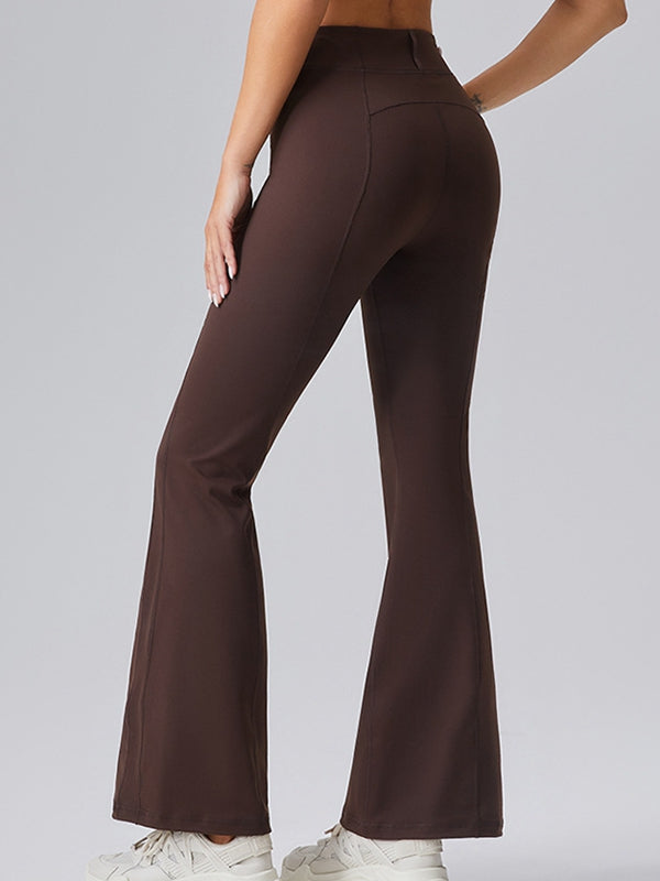 ZASUWA Female Sexy Denim Zipper Flare Leggings