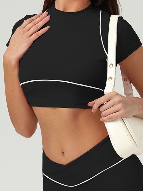 ZASUWA Female Flare V-shape Waist High-waisted Leggings