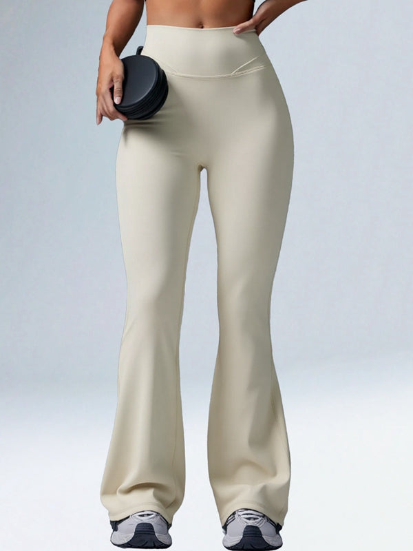 ZASUWA Female Zipper Pocket Flare Leggings