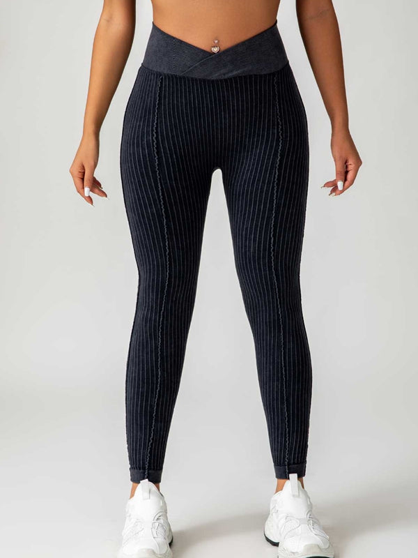 ZASUWA Female Ribbed V Shape Waist Leggings