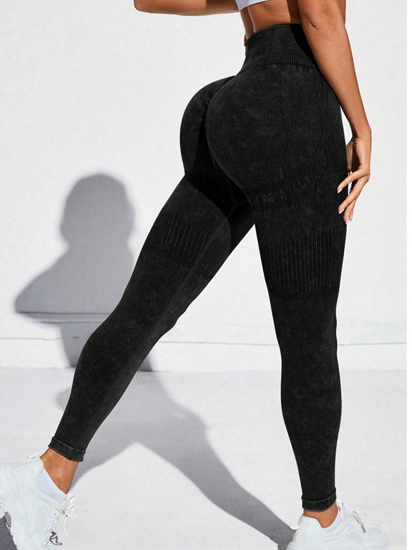 ZASUWA Female Tie Dye High-rise Leggings