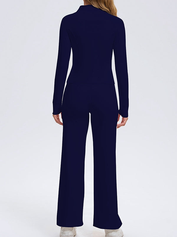 ASUWA Female Pocket Zipper Tracksuit