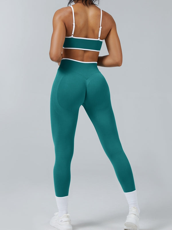 ZASUWA Female Stripes Seamless High-rise Tracksuit