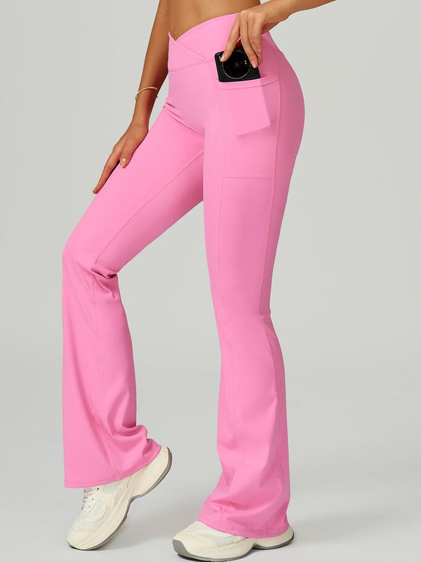 ZASUWA Female V shape-waist Flare Leggings