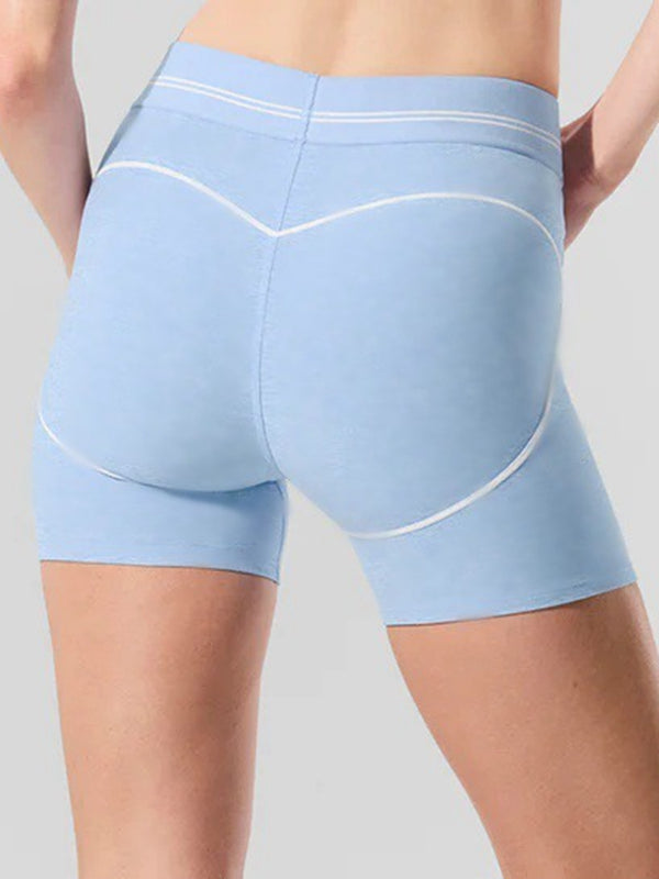 ZASUWA Female Contrast Color Push-lift Leggings