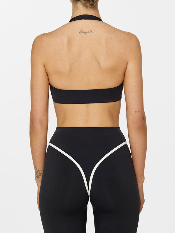 ZASUWA Female Stripes Backless Sports Bras