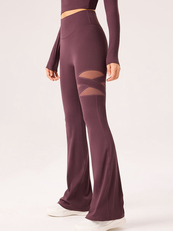 ZASUWA Female Mesh Flare Leggings