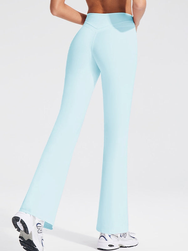 ZASUWA Female V Shape Waist Flare Leggings