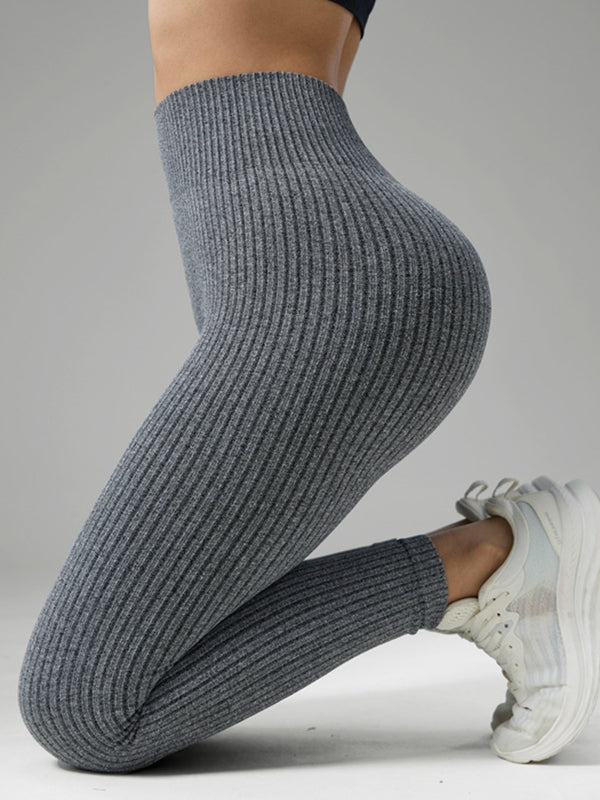 ZASUWA Female Ribbed High-rise Leggings