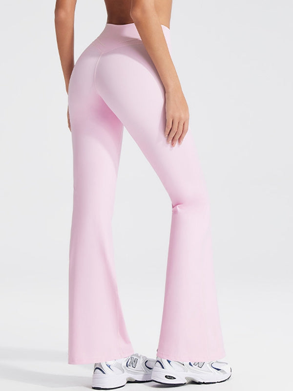 ZASUWA Female V Shape Waist Flare Leggings