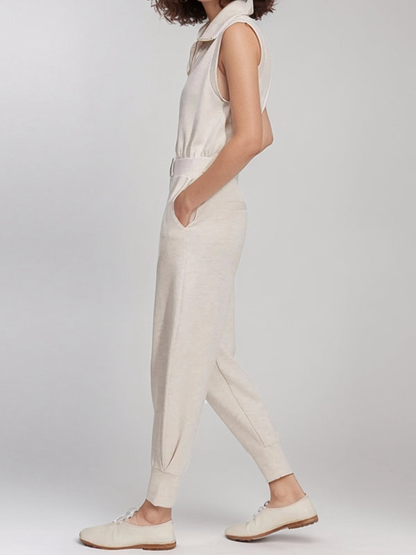 ZASUWA Female Sexy Pocket Zipper Casual Jumpsuit