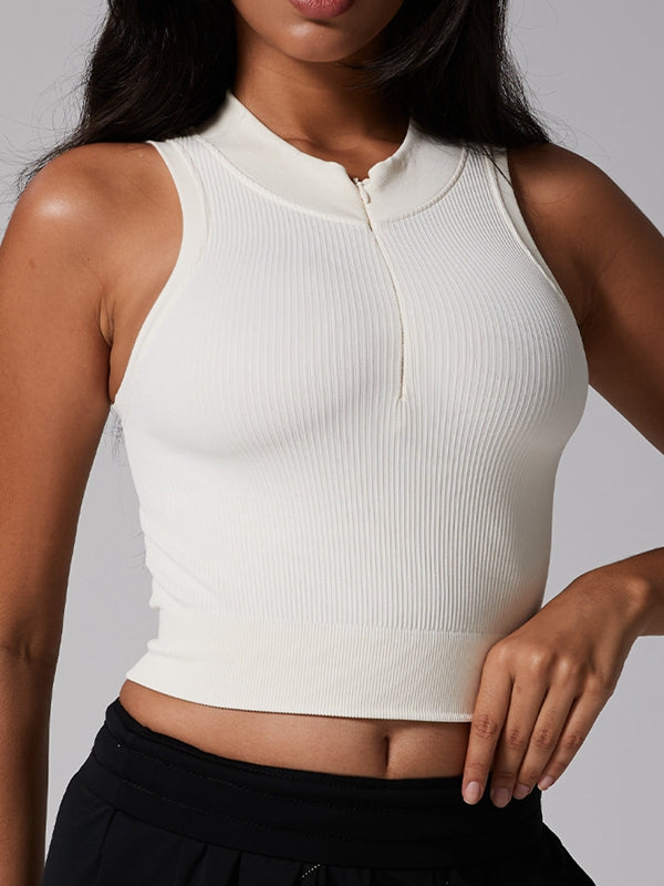 ZASUWA female Ribbed Zipper Tank