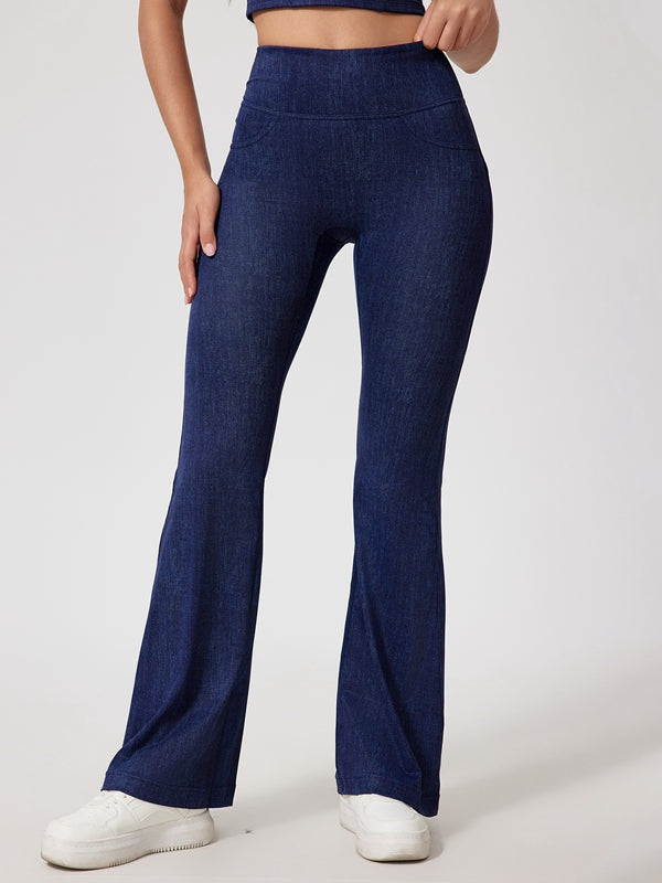 ZASUWA Female Faux Denim Quick Flare Leggings