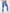 ZASUWA Female Denim Pocket Hollow Out Leggings