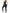 ZASUWA Female Contrast Color Stripes Skinny Jumpsuit