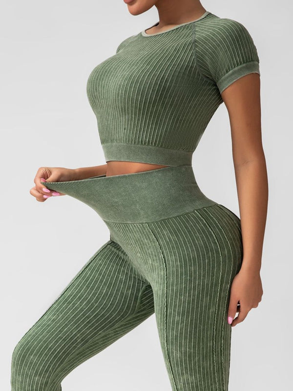 ZASUWA Female Ribbed Fitness Tracksuit