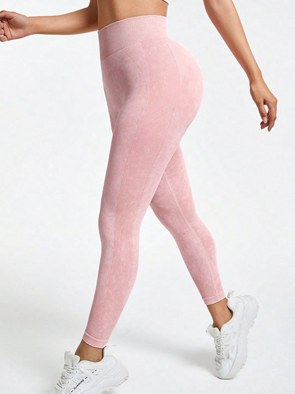 ZASUWA Female Tie Dye High Rise Leggings
