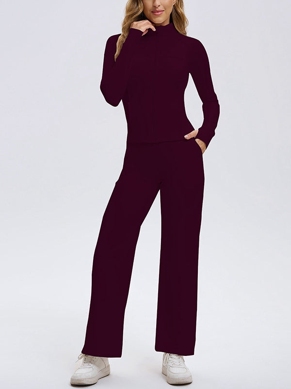 ASUWA Female Pocket Zipper Tracksuit