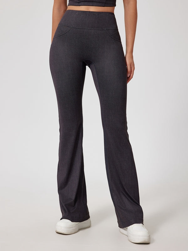 ZASUWA Female Faux Denim Quick Flare Leggings