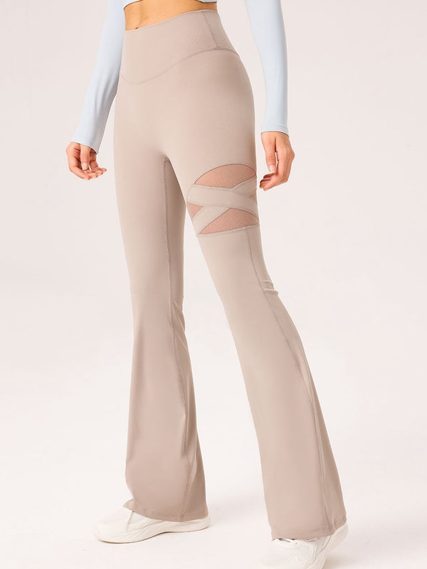 ZASUWA Female Mesh Flare Leggings